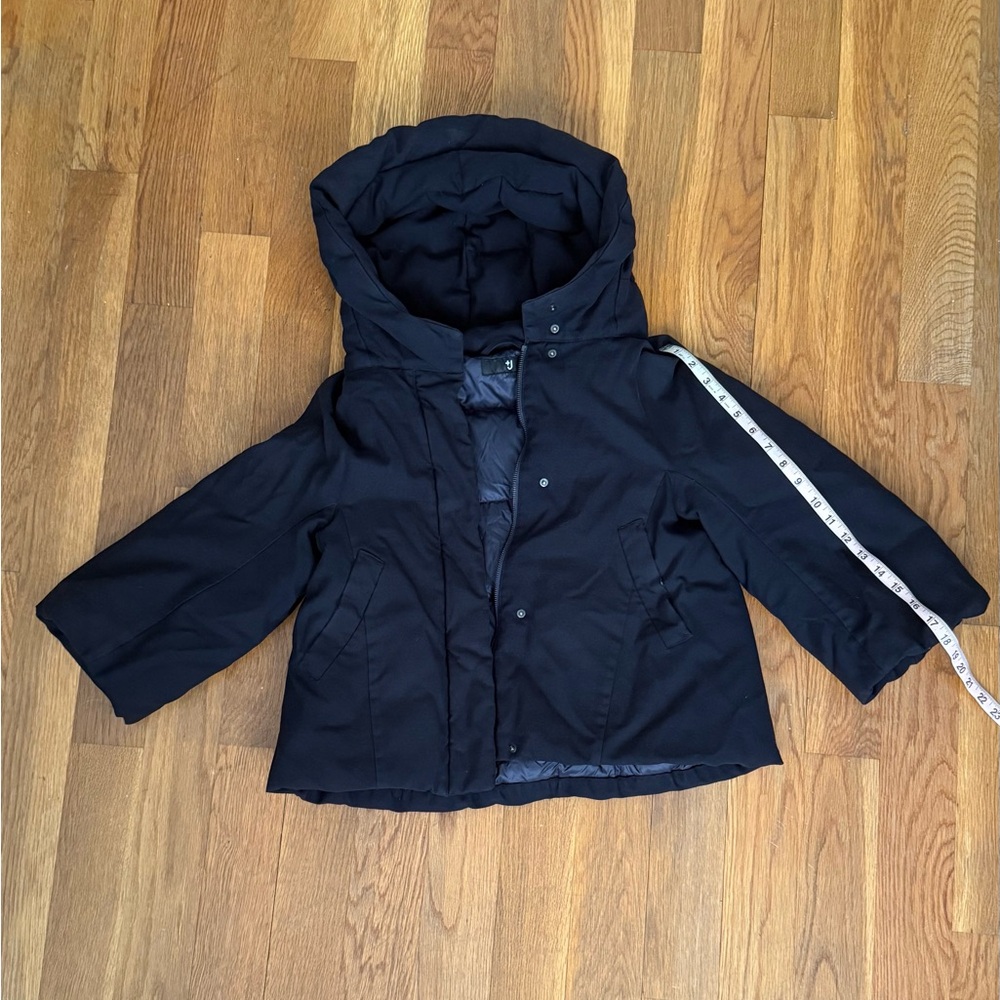 +J J. Jill / Uniqlo Collab - Women's Navy Puffer Jacket w. Big Hood - XS